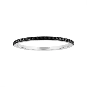 14KT GOLD BLACK DIAMOND RING GUARD