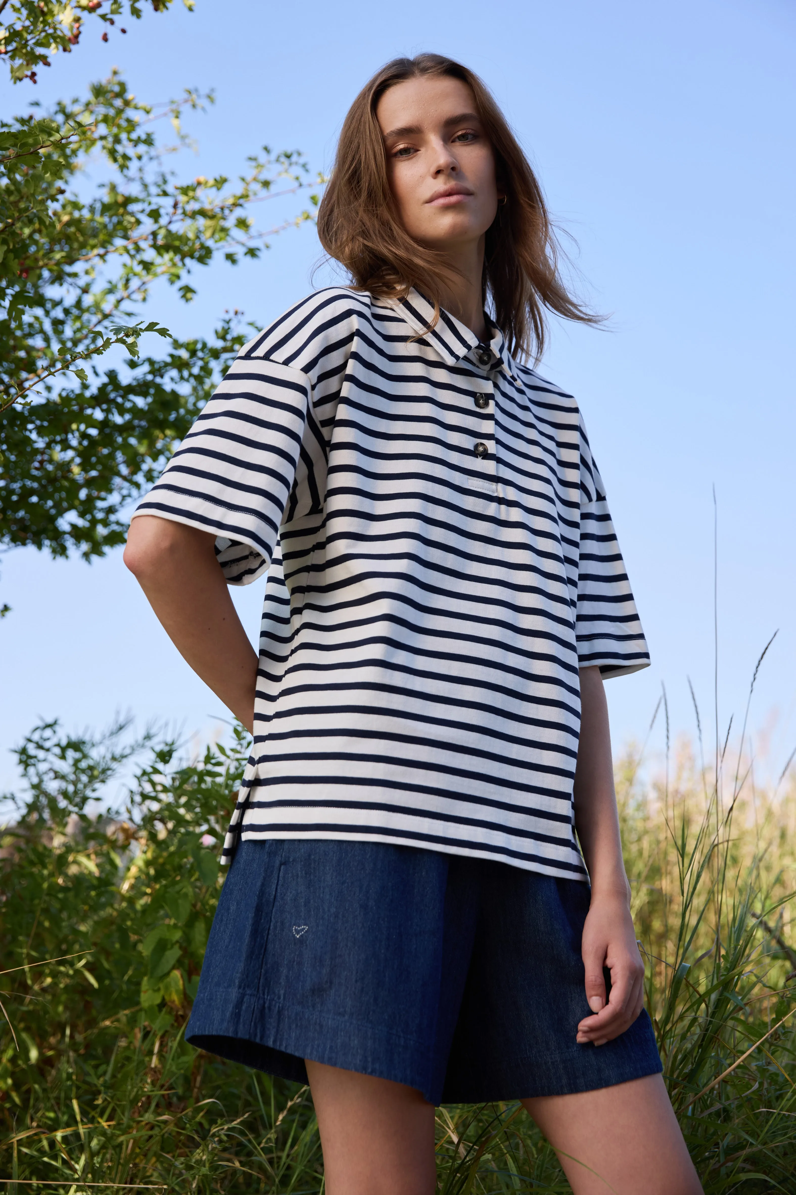 874HMErun t-shirt - Blue stripe