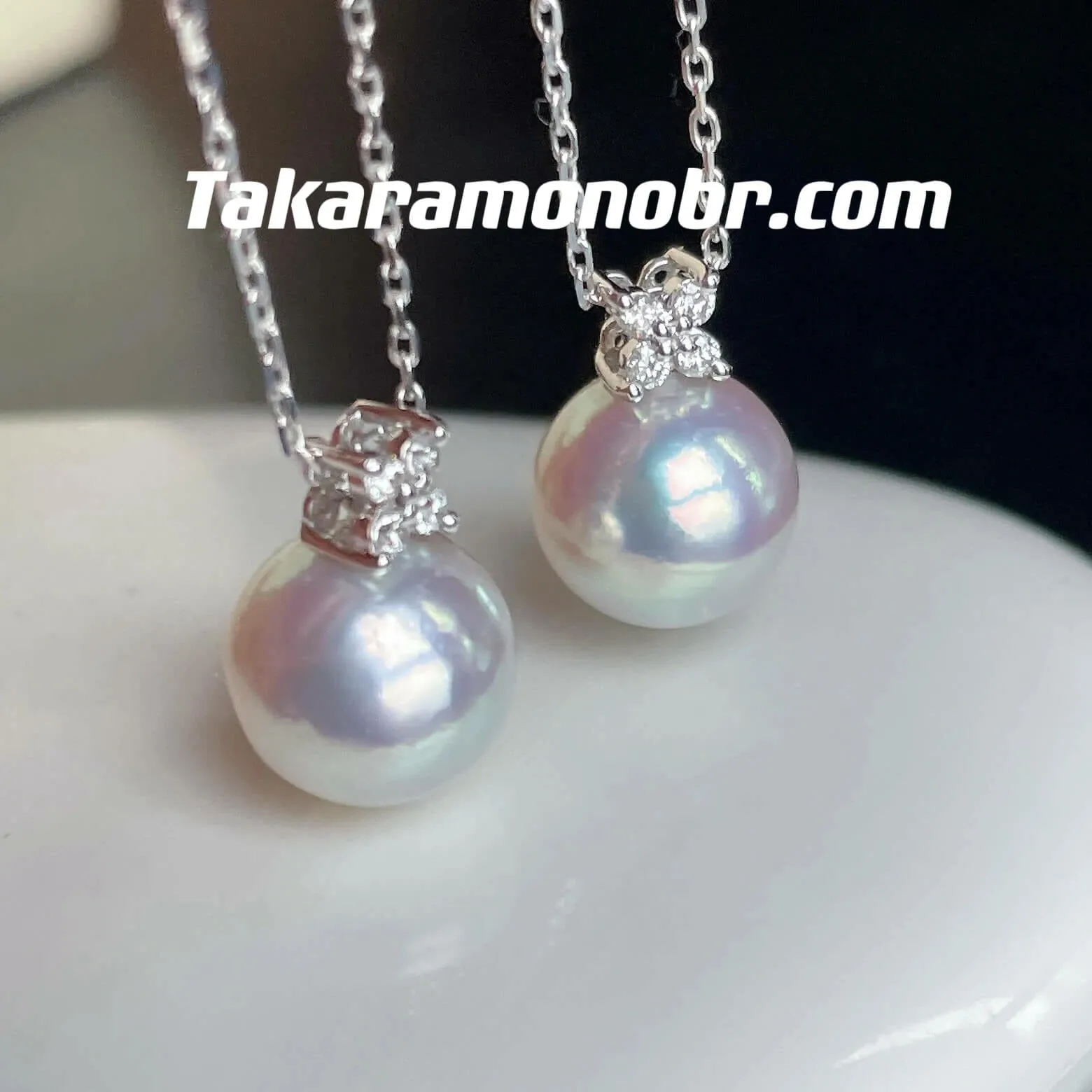 9.0-9.5 mm Cultured Saltwater Silver Gray Akoya Pearl Marquise Flower Earrings