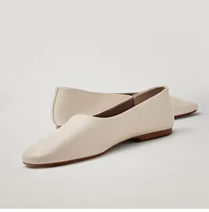 Advbridge  Women Flat Shoes England Style Fashion Genuine Leather Solid Soft Casual Slip-On Loafers Women Shoes Woman Ballet Shoes