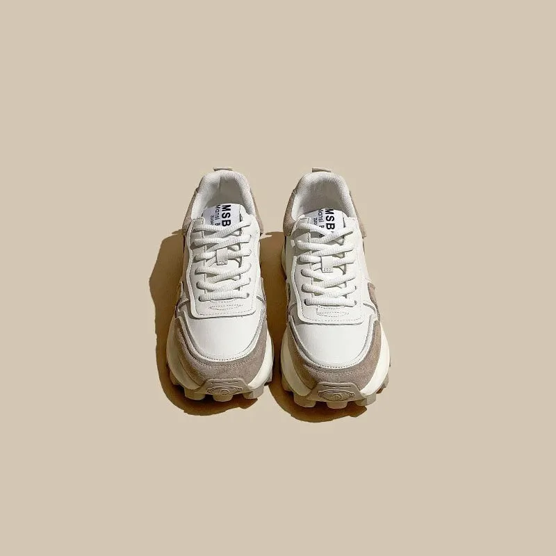 American Retro Waffle Color Matching Versatile Sports Women's Shoes