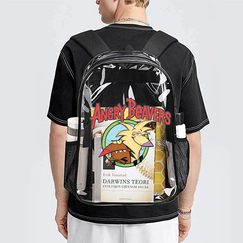Angry Beavers Transparent Backpack 17 Inch