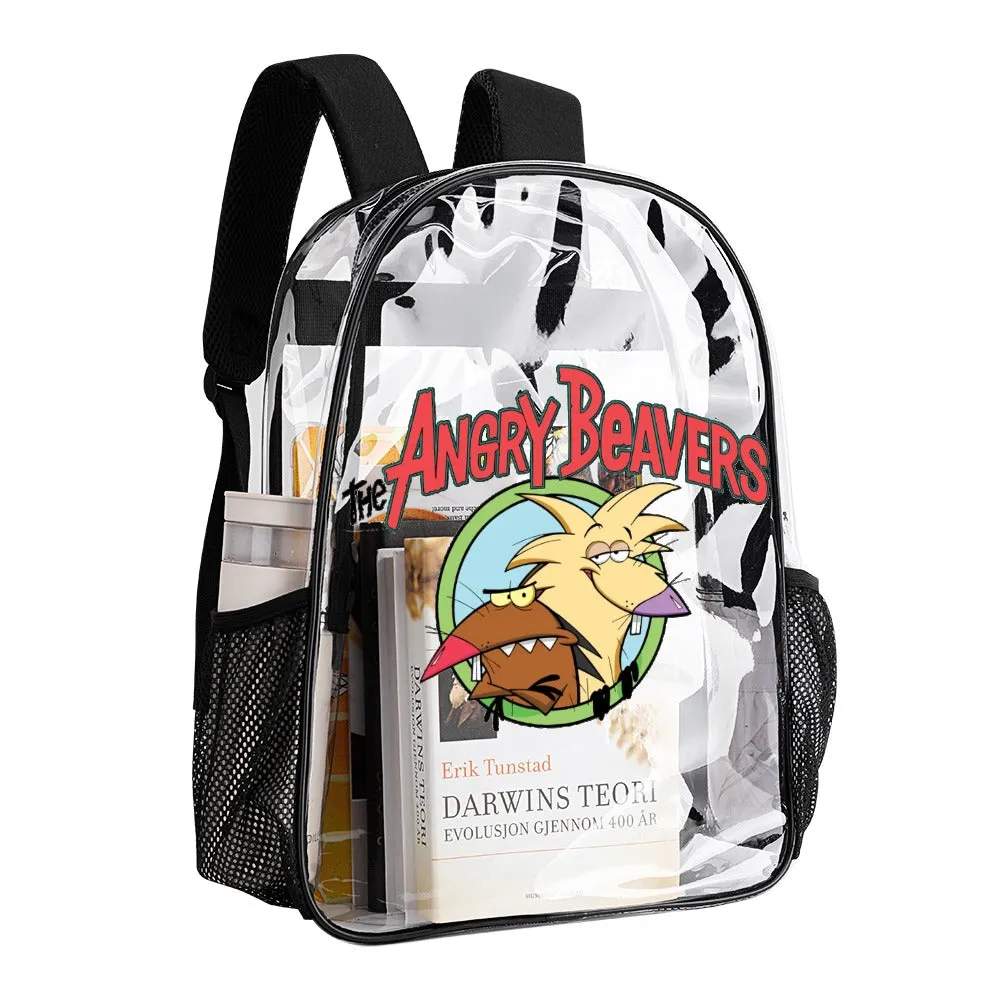 Angry Beavers Transparent Backpack 17 Inch
