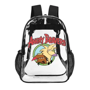 Angry Beavers Transparent Backpack 17 Inch