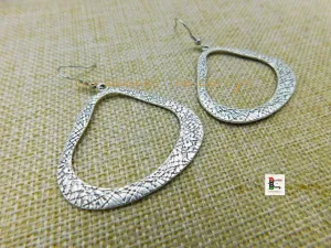 Antique Silver Hoop Earrings Women Jewelry Black Owned Business