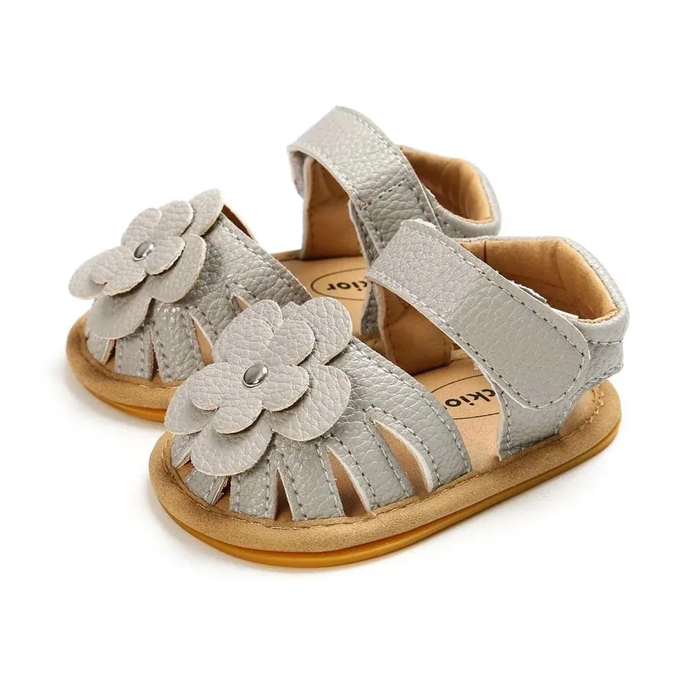 Baby Girl Toddler Flats Summer Flower Sandals