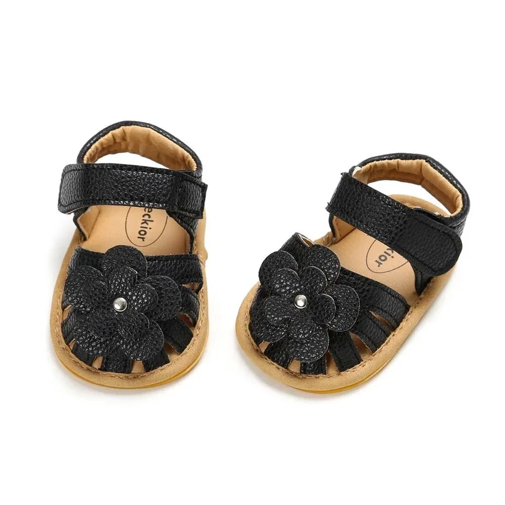 Baby Girl Toddler Flats Summer Flower Sandals