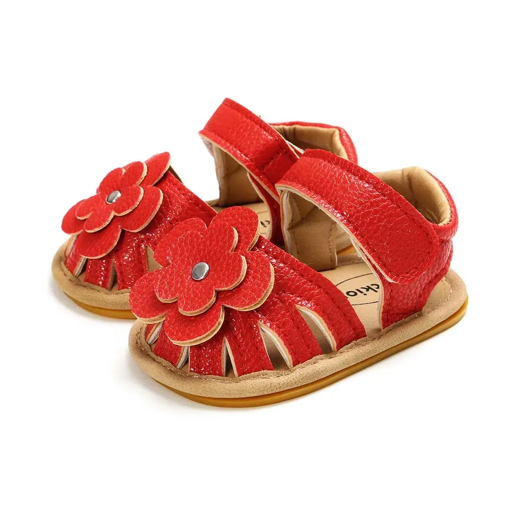 Baby Girl Toddler Flats Summer Flower Sandals