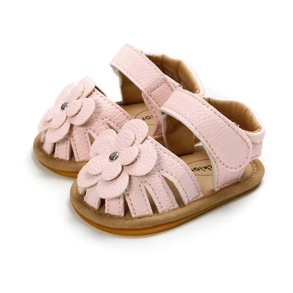 Baby Girl Toddler Flats Summer Flower Sandals