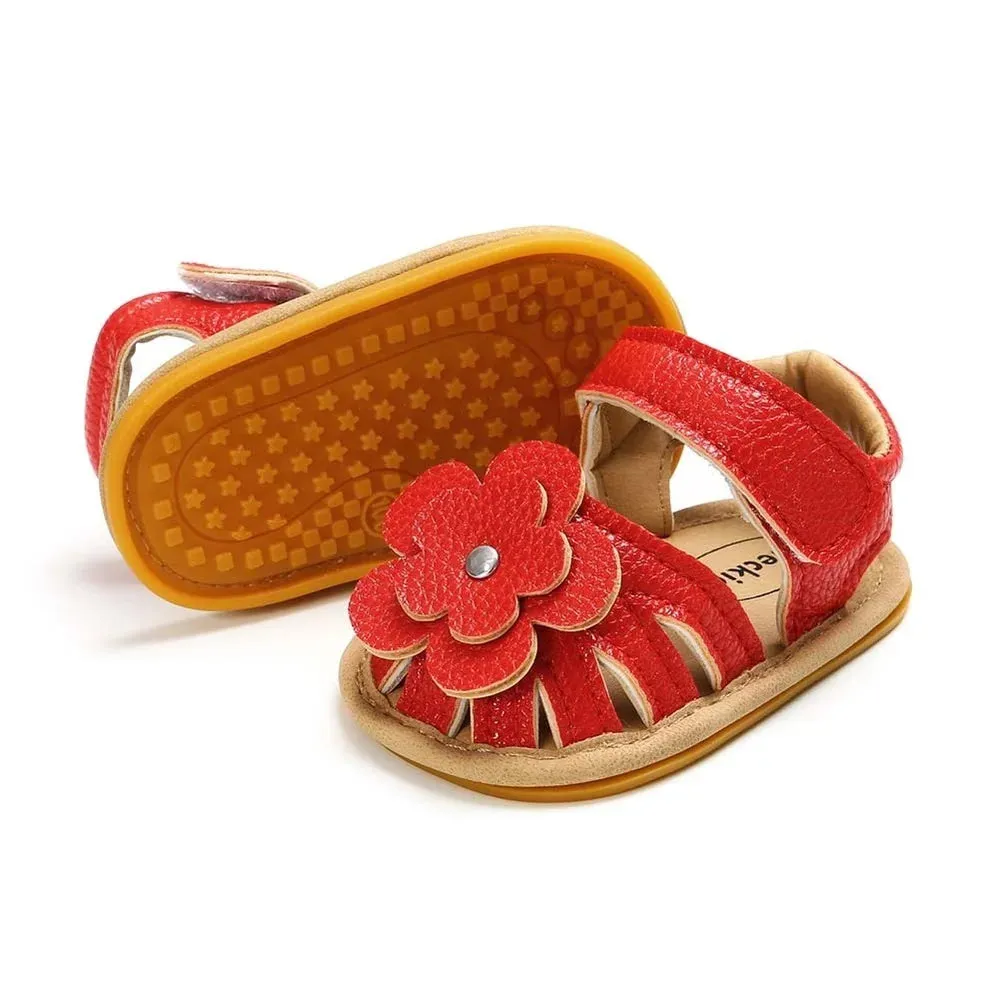 Baby Girl Toddler Flats Summer Flower Sandals