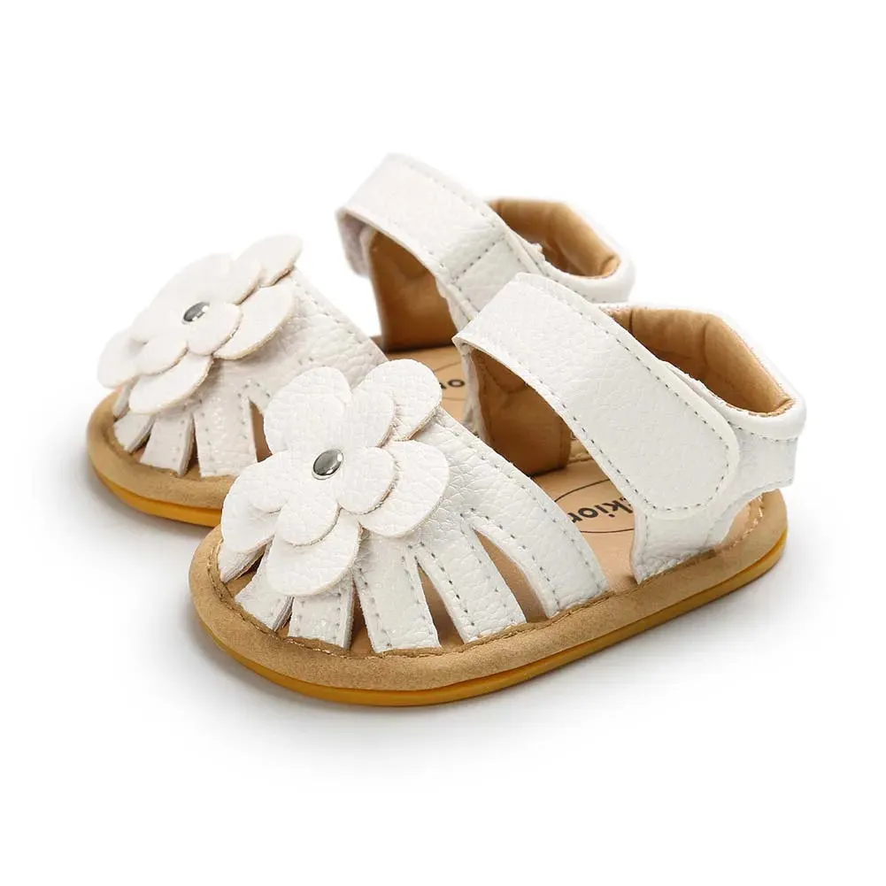Baby Girl Toddler Flats Summer Flower Sandals