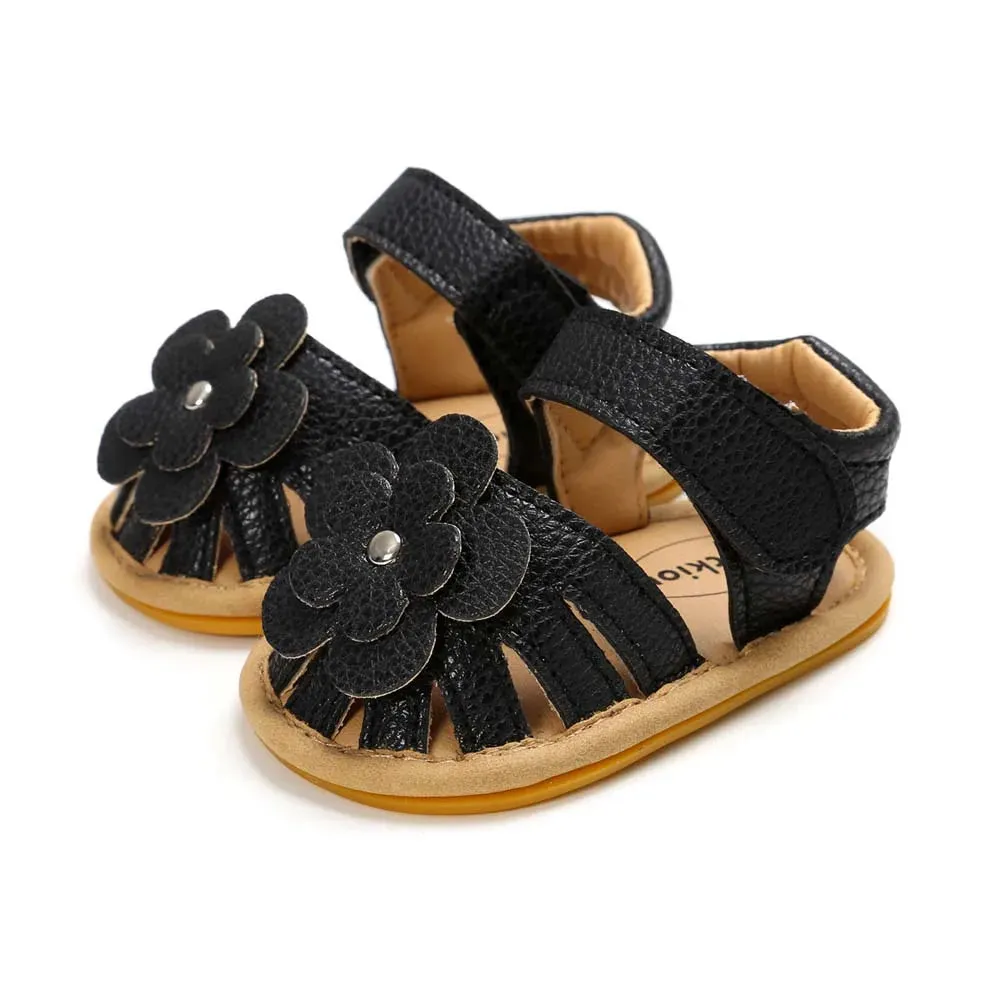 Baby Girl Toddler Flats Summer Flower Sandals