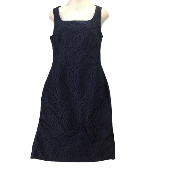 Banana Republic Dress Womens 8 Navy Blue A Line Sheath