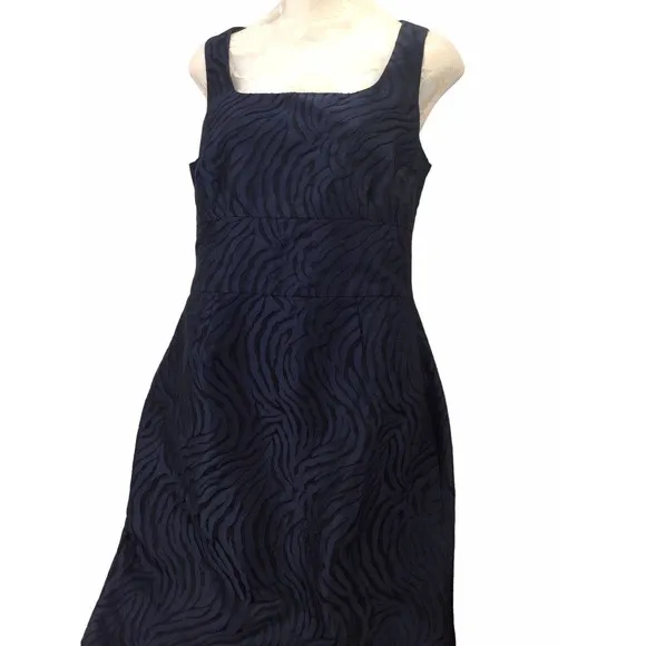 Banana Republic Dress Womens 8 Navy Blue A Line Sheath
