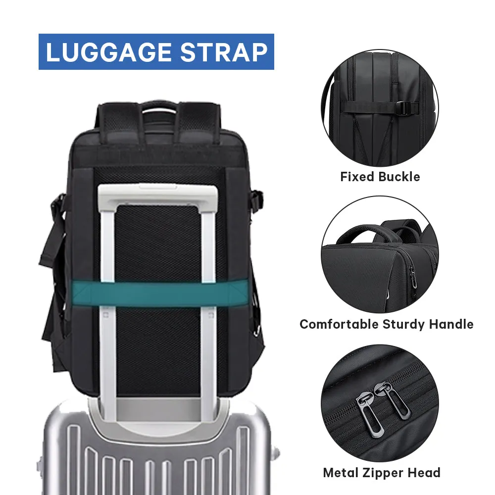 BANGE 35-45L Travel Backpack, Carry On Backpack Durable Convertible Duffle Bag Fit for 17.3 Inch Laptop for Men and Women