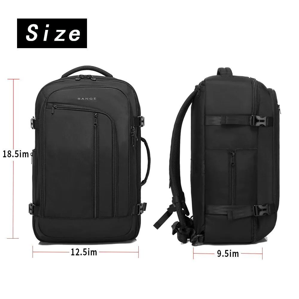 BANGE Travel Overnight Backpack,40-Liter FAA Flight Approved Weekender Bag