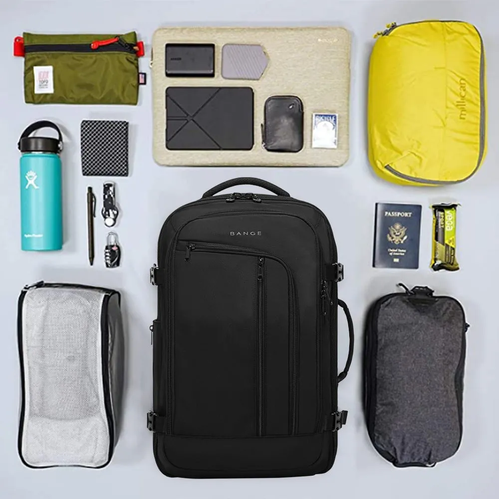 BANGE Travel Overnight Backpack,40-Liter FAA Flight Approved Weekender Bag