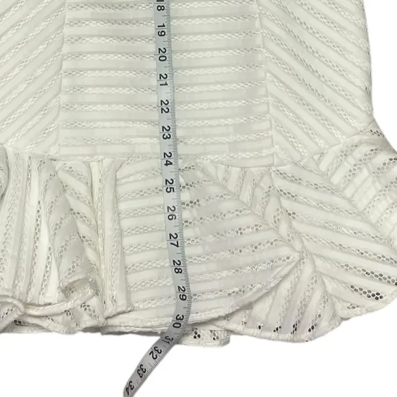 Bardot Piper Dress Womens Juniors Size 6 White Mesh Cocktail Party Formal NWT