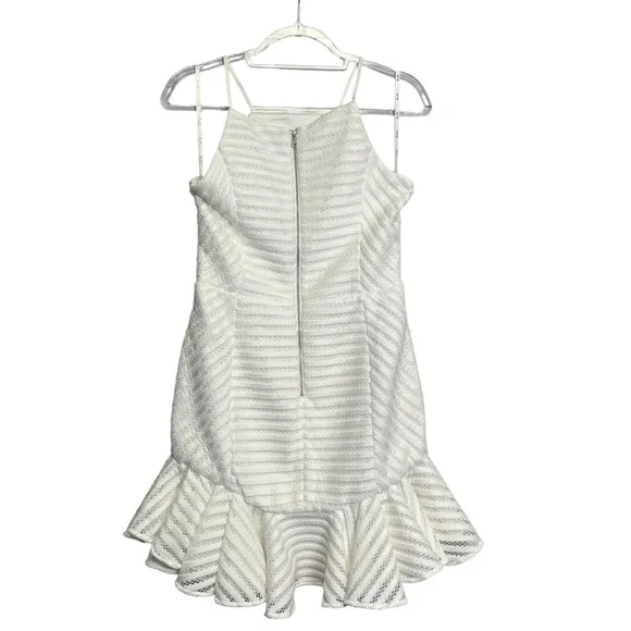 Bardot Piper Dress Womens Juniors Size 6 White Mesh Cocktail Party Formal NWT