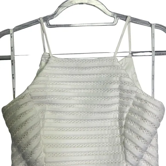 Bardot Piper Dress Womens Juniors Size 6 White Mesh Cocktail Party Formal NWT