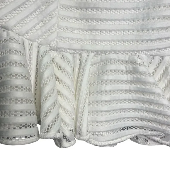 Bardot Piper Dress Womens Juniors Size 6 White Mesh Cocktail Party Formal NWT