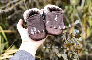 Bark Brown Pine Tree Moccs