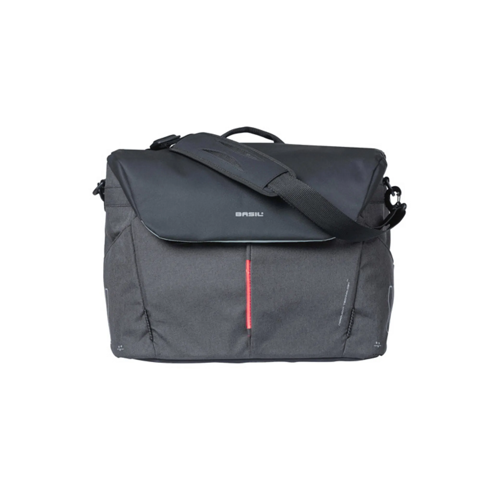 Basil B-Safe Commuter Office Bag with LED Graphite Black (Includes Rain Cover)