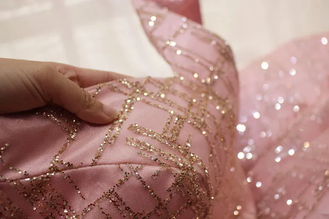 Beautiful Handmade Off Shoulder Sequins Long Formal Dress, Party Dress