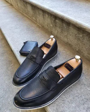Bellingham Black Buckle Loafer - Classic Elegance and Comfort