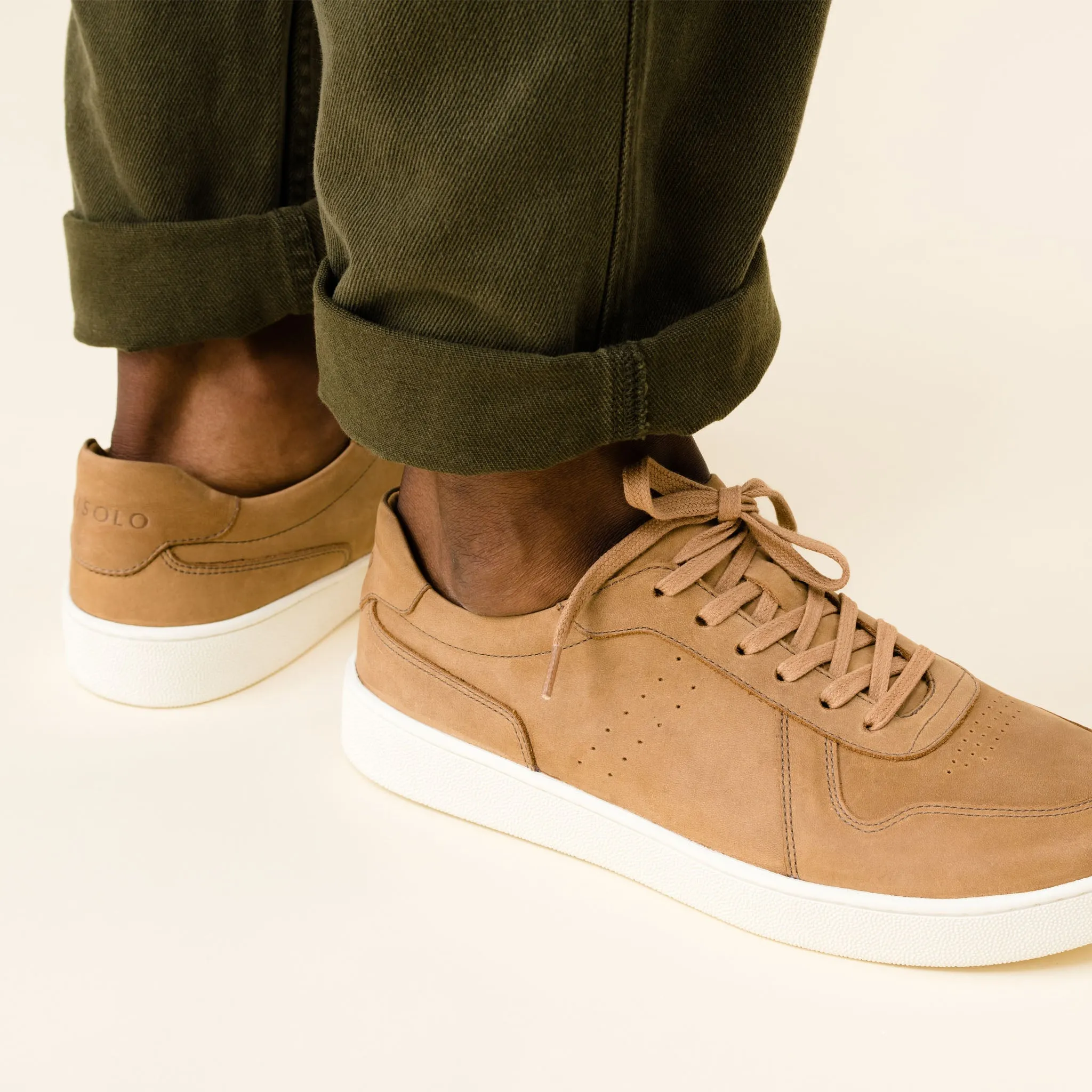 Beto Go-To Court Sneaker Tobacco