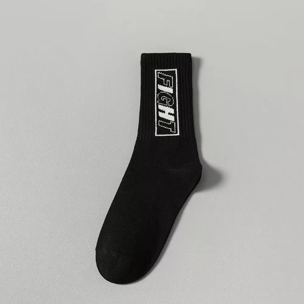 Black and White Breathable Socks