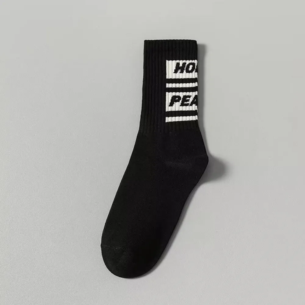 Black and White Breathable Socks
