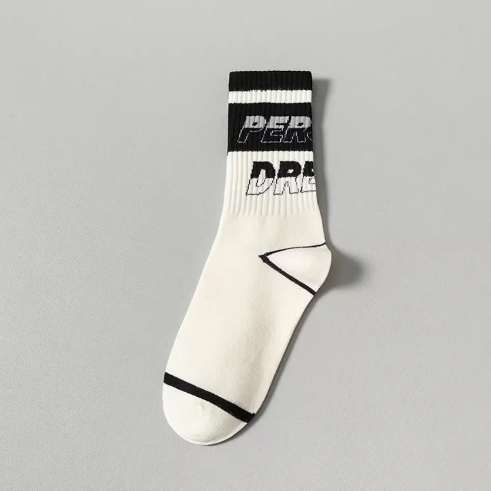 Black and White Breathable Socks