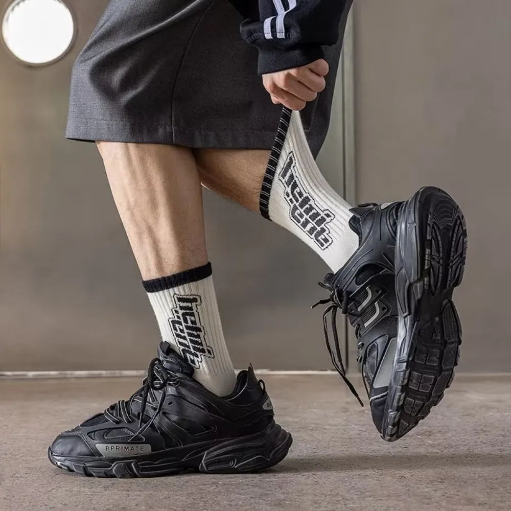 Black and White Breathable Socks
