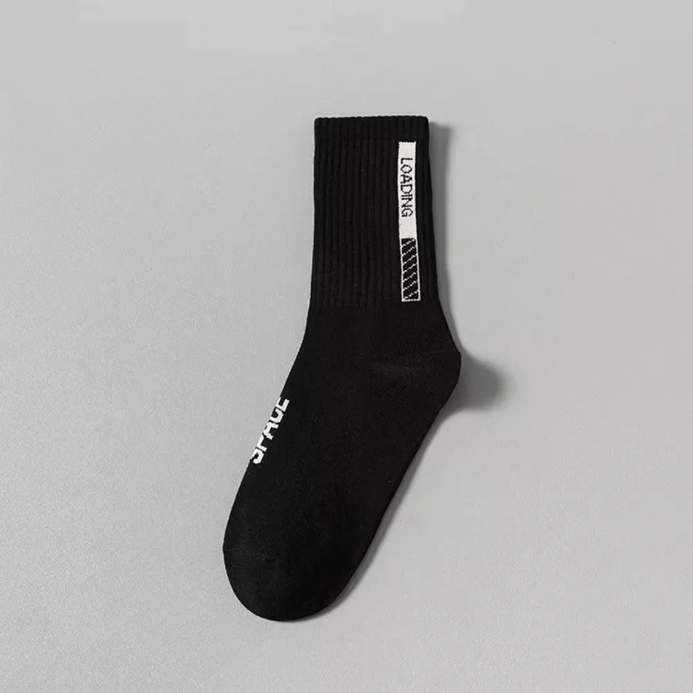 Black and White Breathable Socks