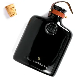 Black Ceramic Flask