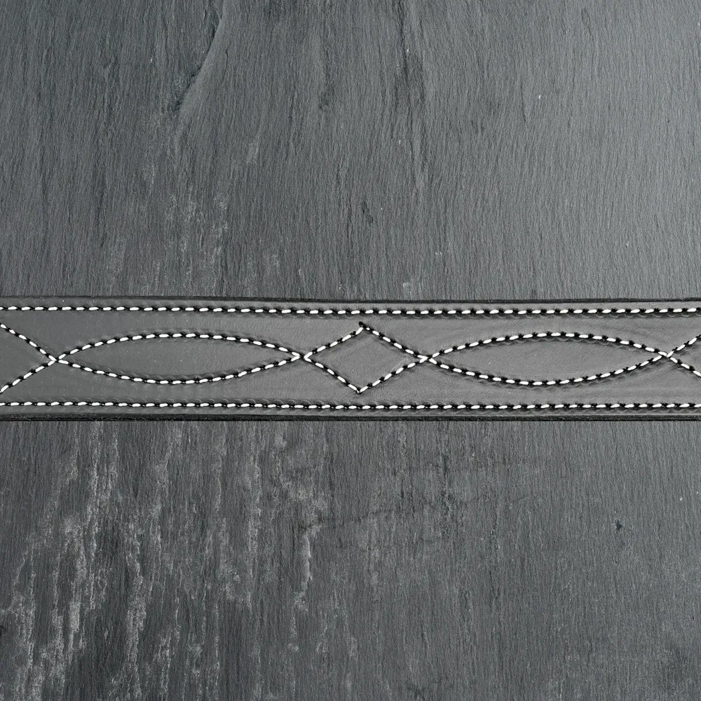 Black Leather Belt (1.5")
