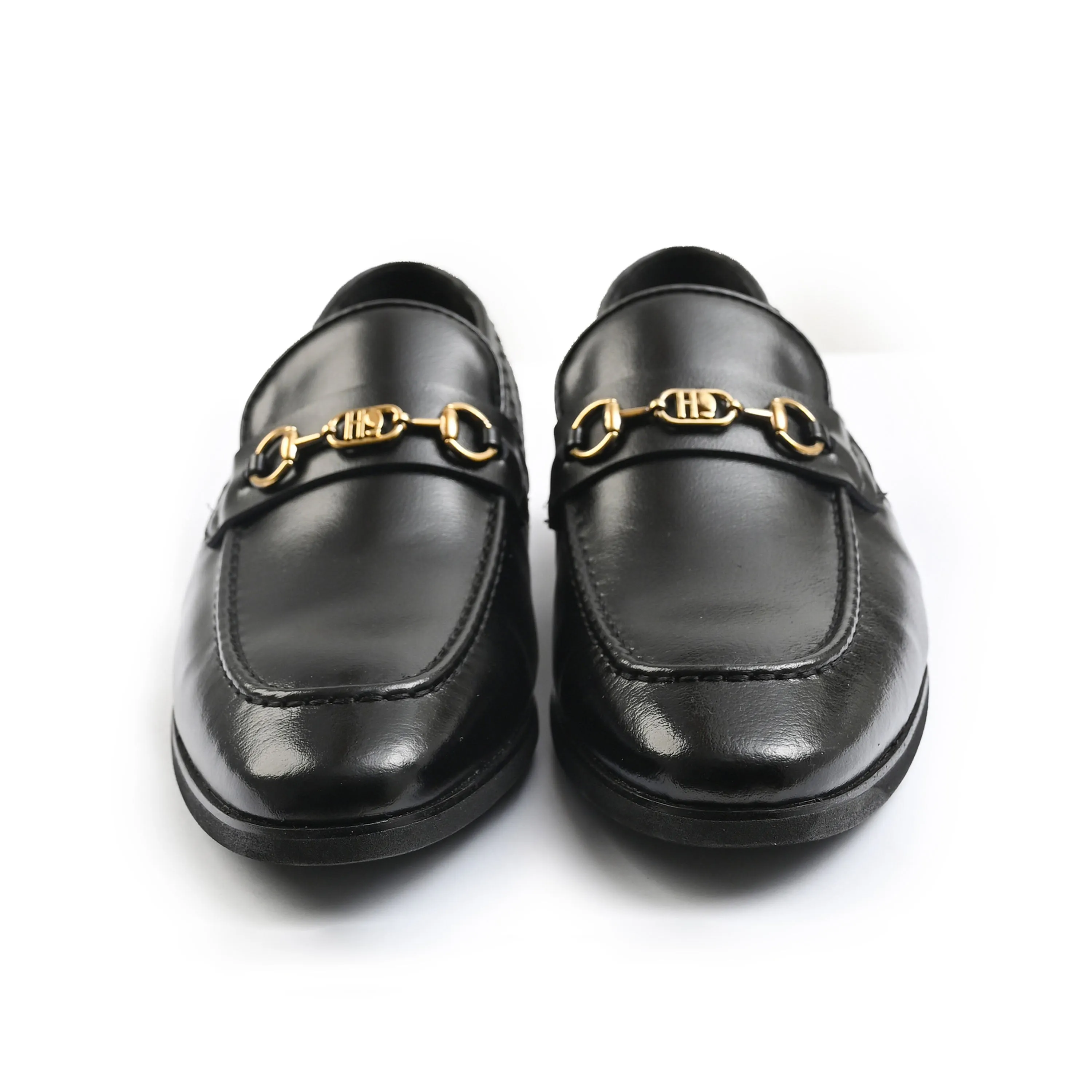 BLACK MILT TEXTURED SHOES