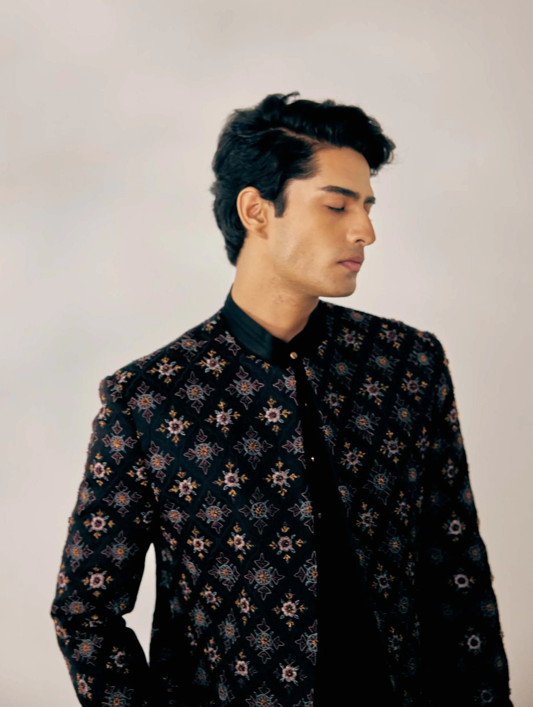 Black Short Jacket set