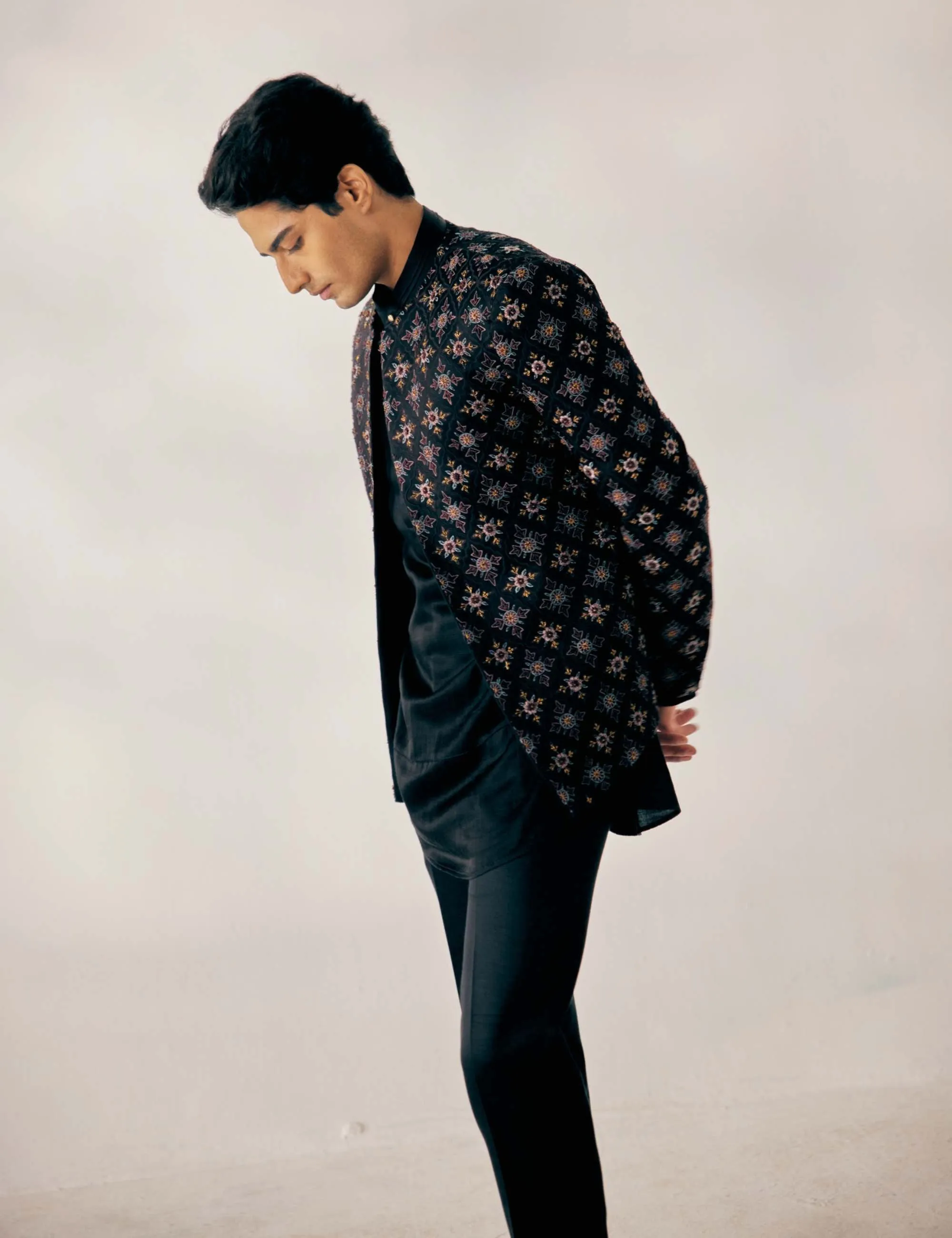 Black Short Jacket set