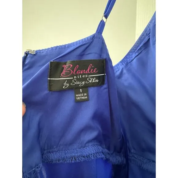 Blondie Nights by Stacy Sklar, Juniors, Prom Dress, Royal Blue, Sz 1