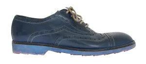 Blue Leather Formal Shoes