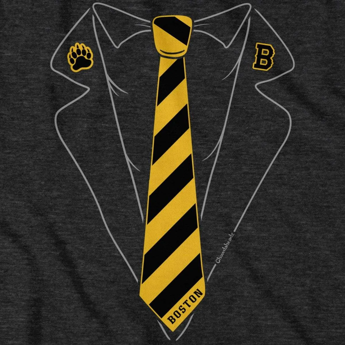 Boston Black & Gold Tie T-Shirt