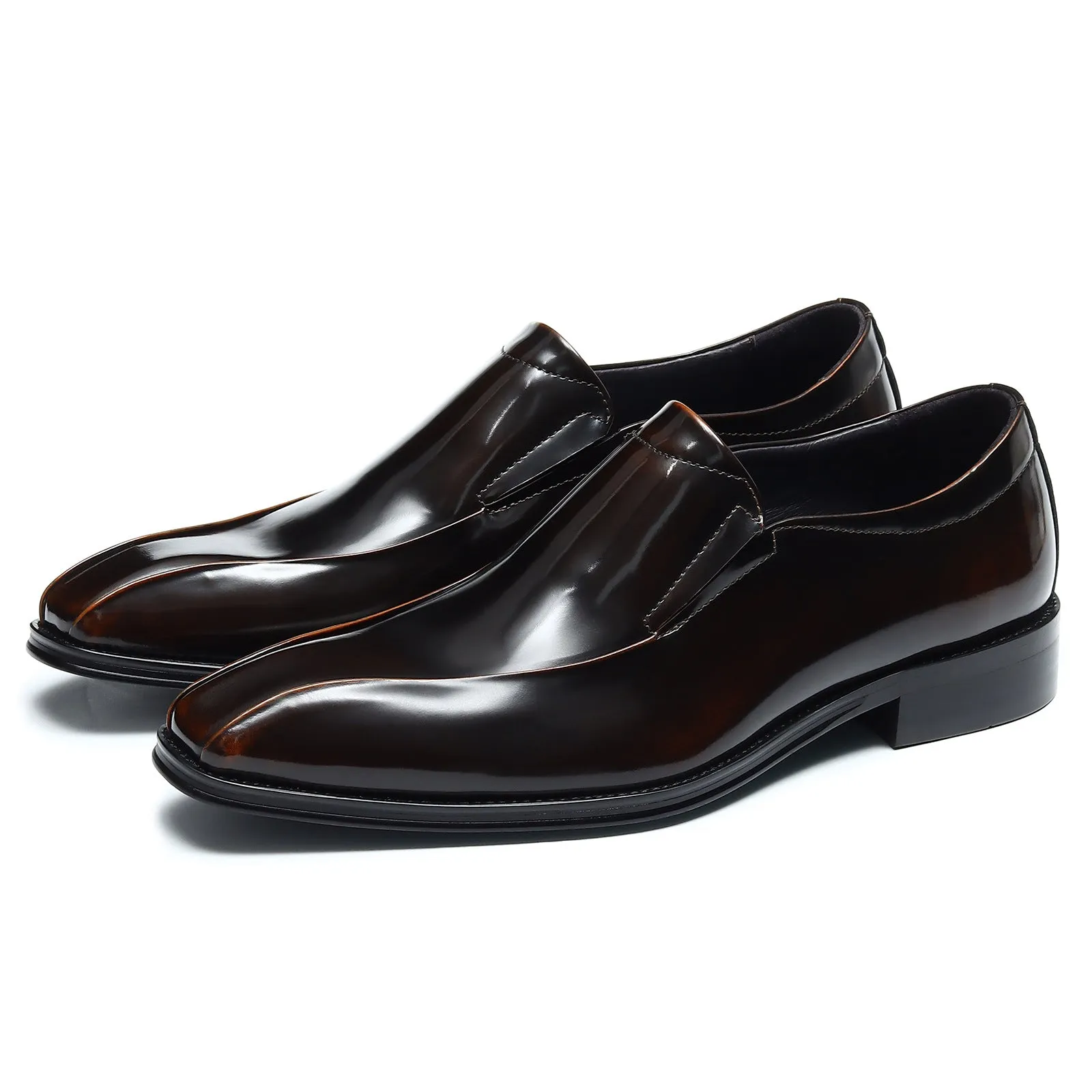 British Business Dress Leather Shoes Men's Wedding Groom's Shoes Genuine Leather Pointed Oxford Shoes Handmade Men's Shoes23666