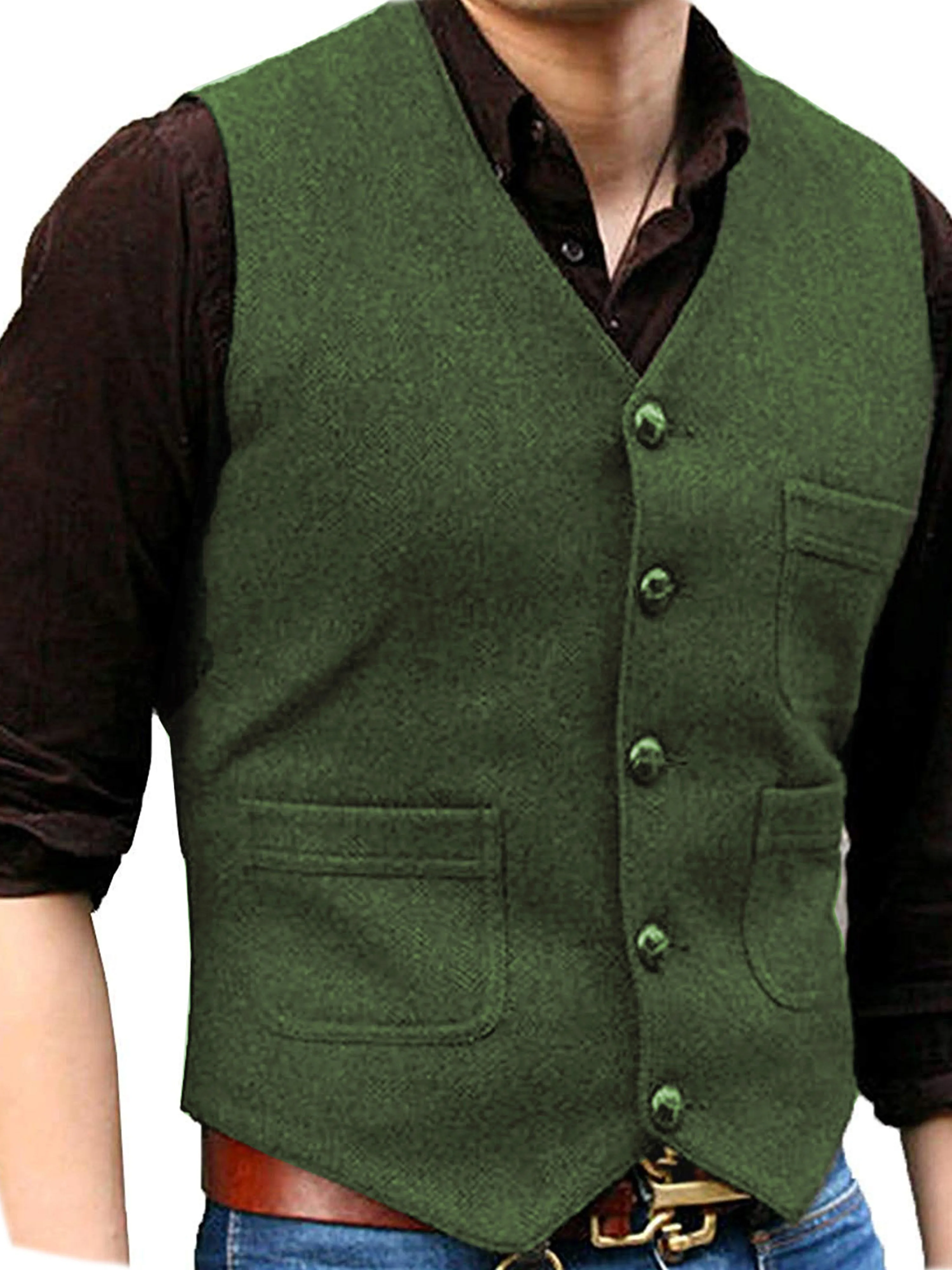 Business Slim Vest Wedding Groom Best Man Vest