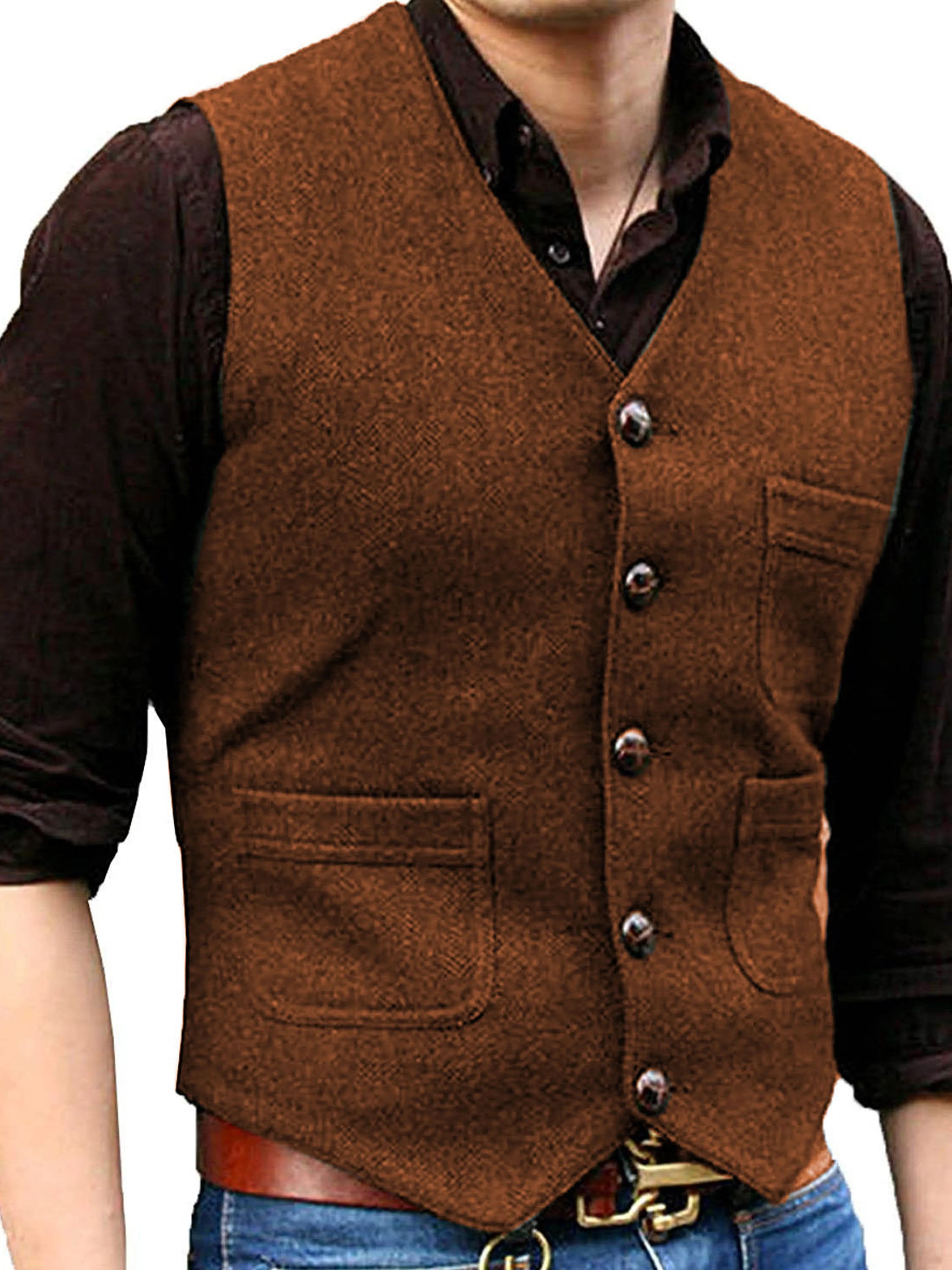 Business Slim Vest Wedding Groom Best Man Vest