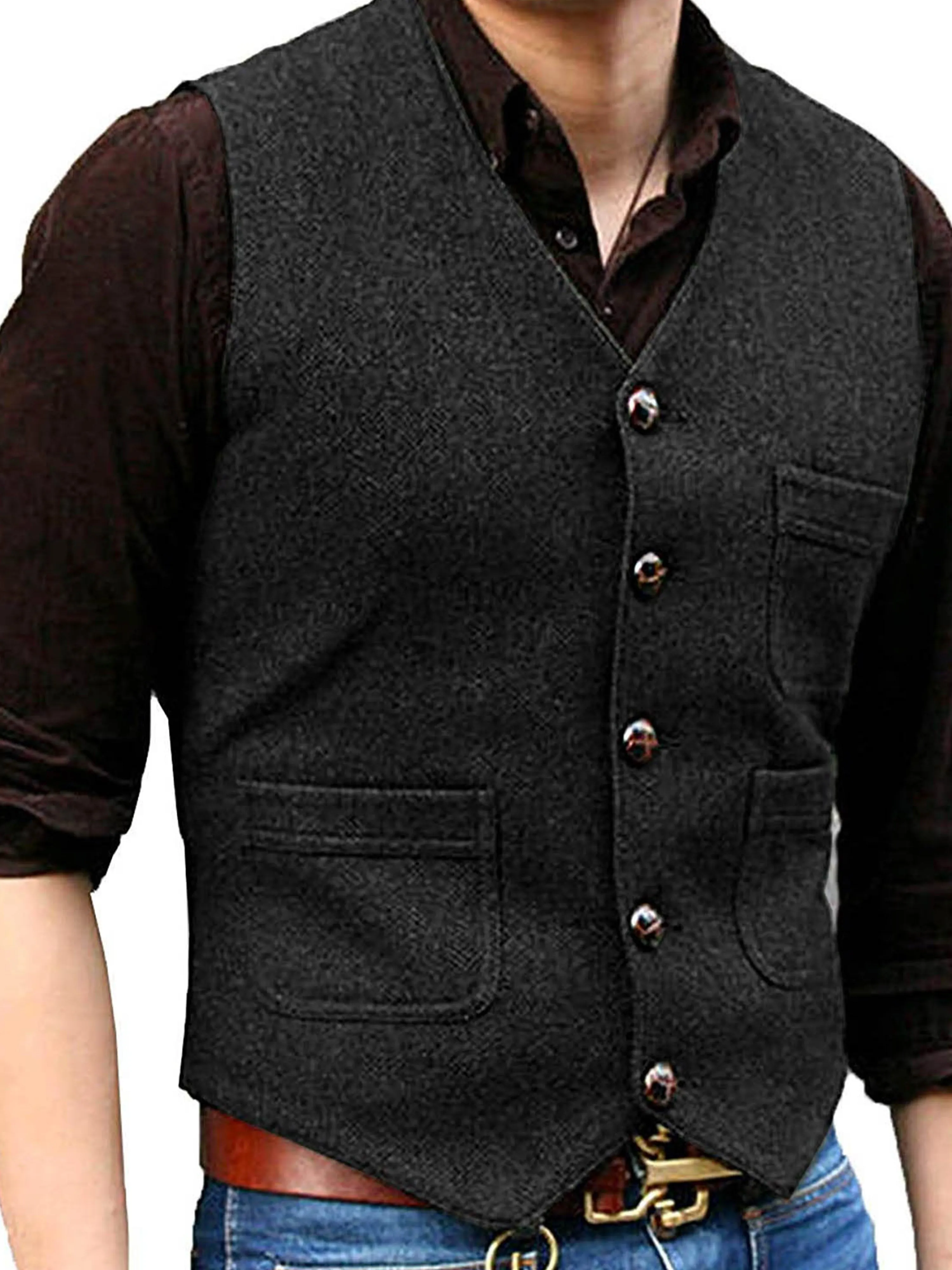 Business Slim Vest Wedding Groom Best Man Vest