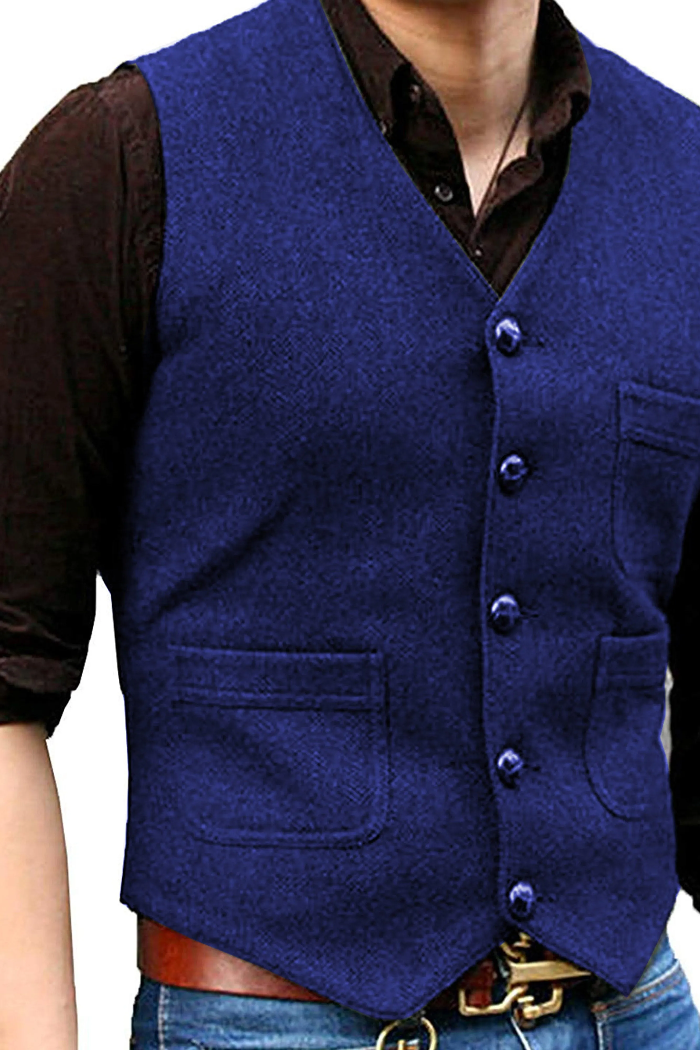 Business Slim Vest Wedding Groom Best Man Vest