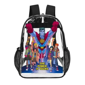 Captain Planet Transparent Backpack 17 Inch