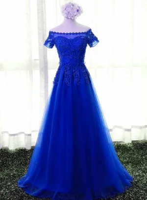 Charming Cap Sleeves Long Prom Dresses Beaded, New Party Dresses